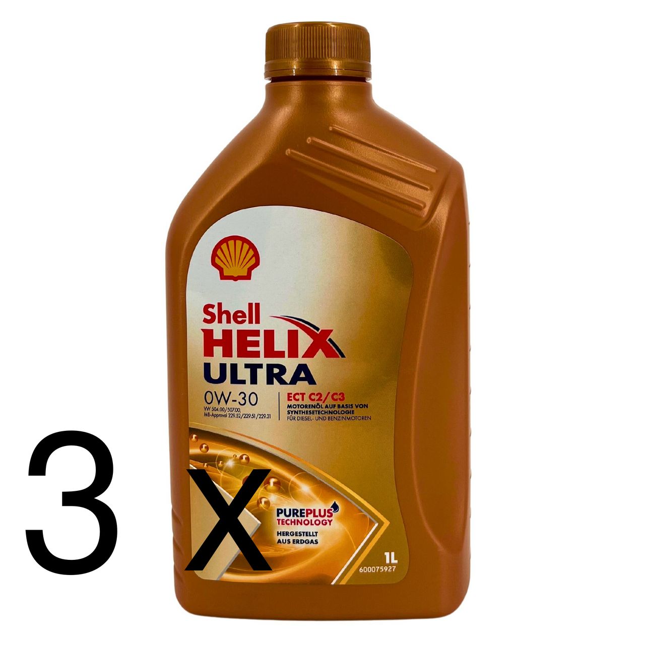 Shell Helix Ultra ECT C2 C3 0W-30 3x1 Liter