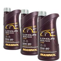 Mannol Longlife 508/509 0W-20 3x1 Liter