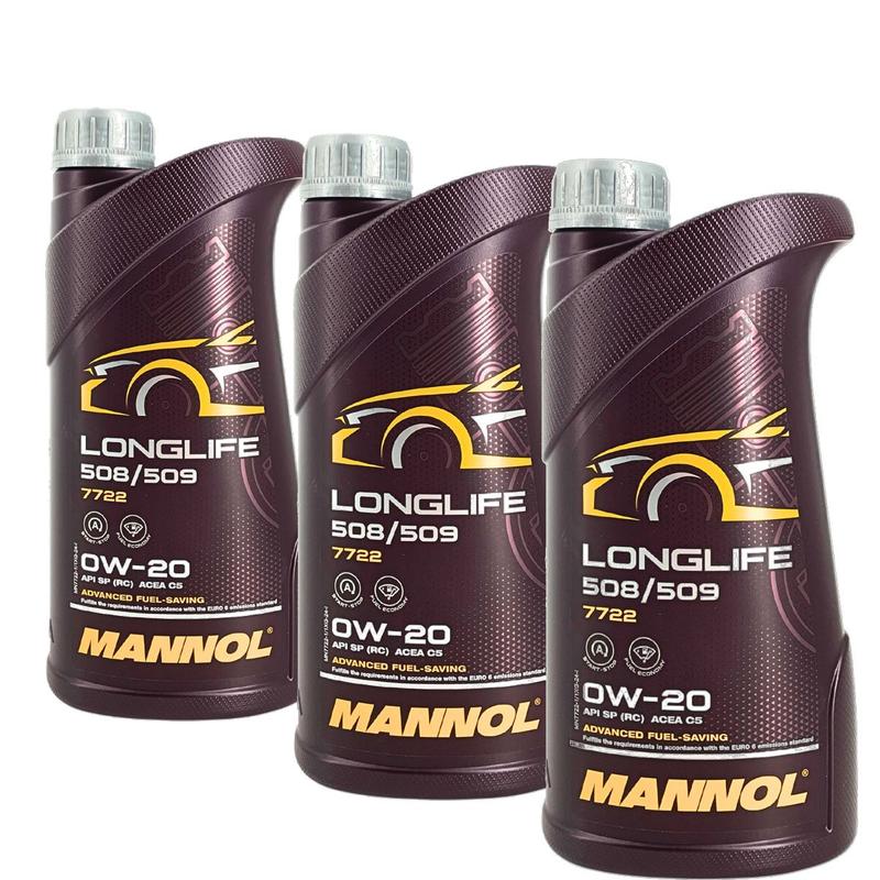 Mannol Longlife 508/509 0W-20 3x1 Liter