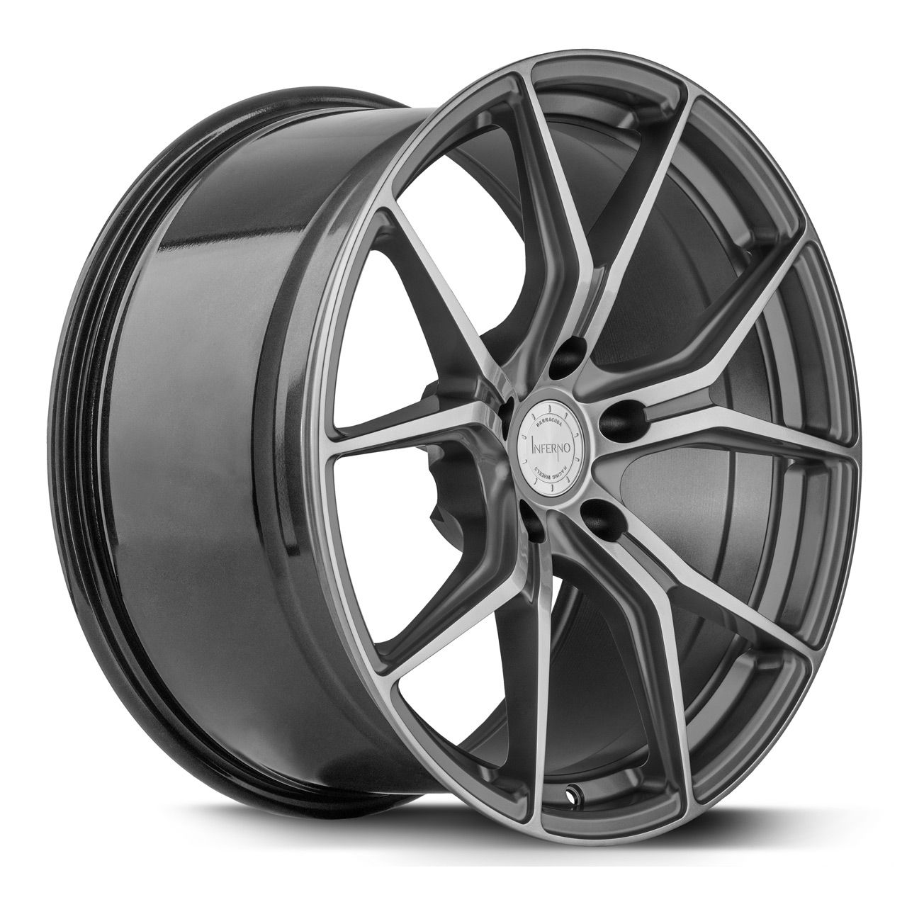 BARRACUDA INFERNO Higloss-Gunmetal-Polished 9.5Jx19 5x112 ET35