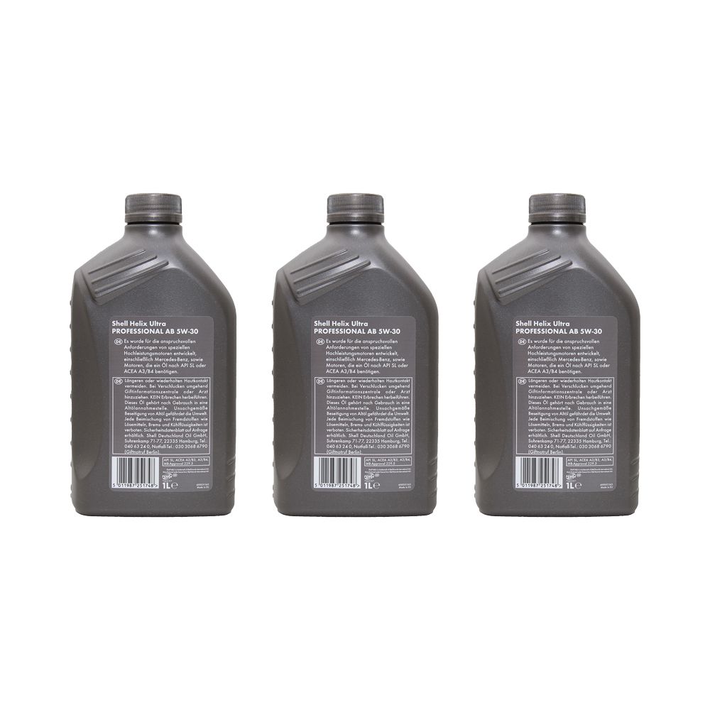 Shell Helix Ultra Professional AB 5W-30 3x1 Liter