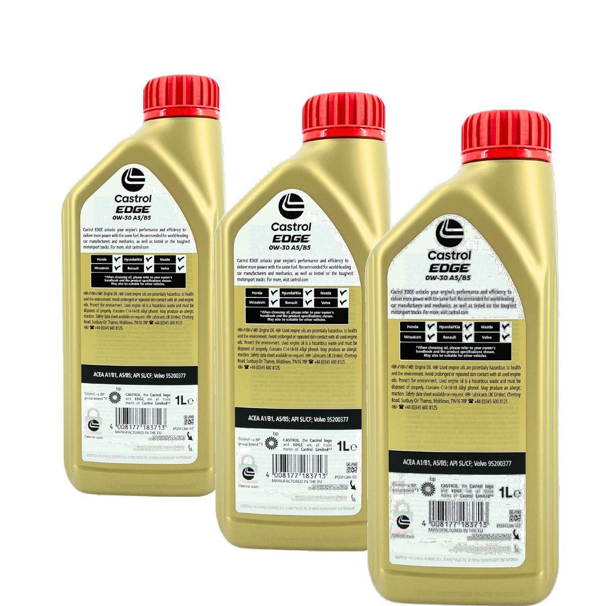 Castrol Edge 0W-30 A5/B5 3x1 Liter