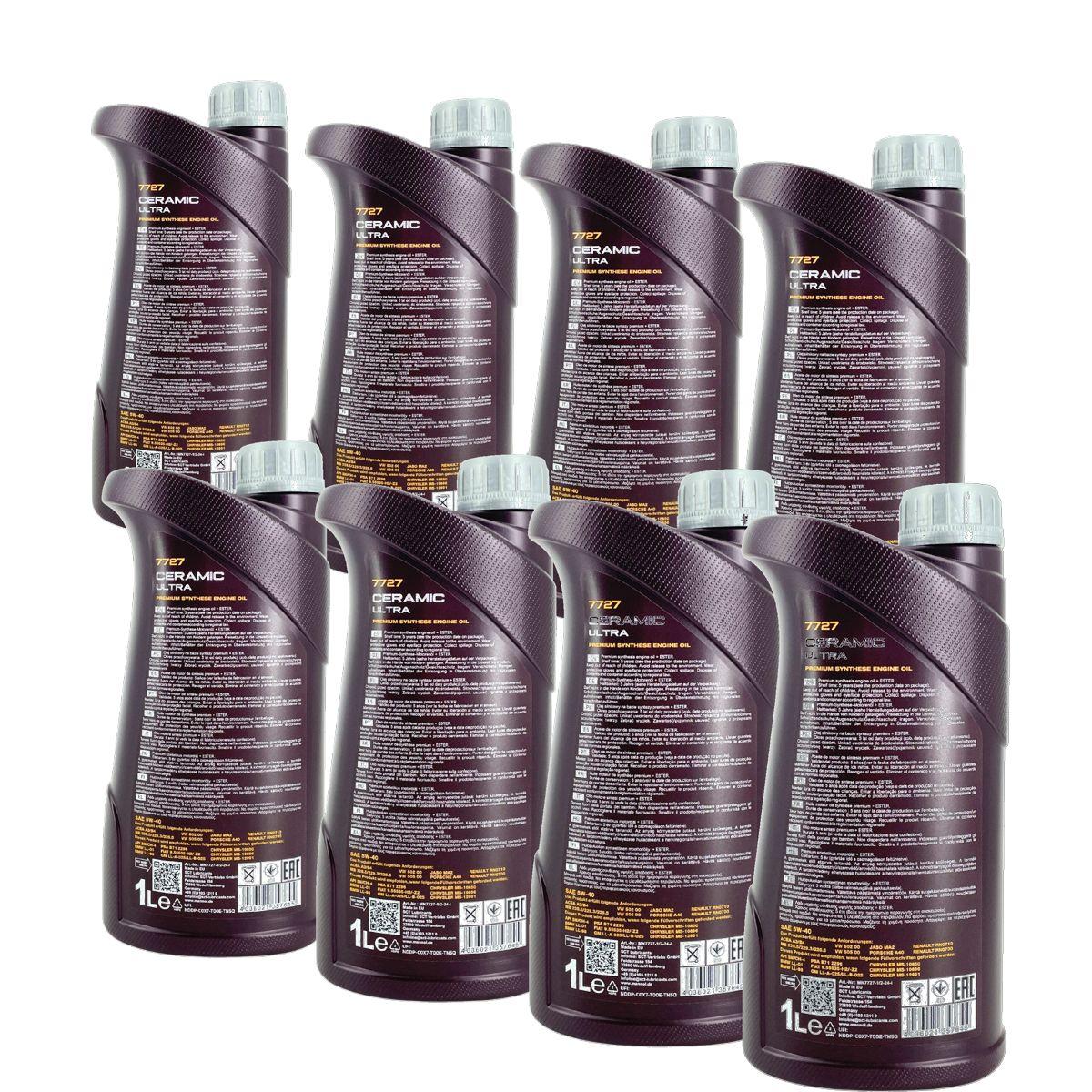 Mannol Ceramic Ultra 5W-40 8x1 Liter