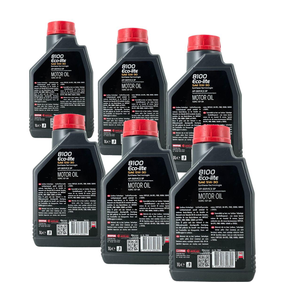 Motul 8100 Eco-lite 5W-30 6x1 Liter
