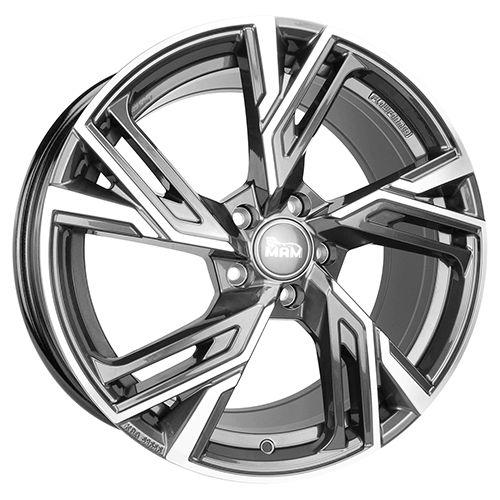 MAM WHEELS MAM RS5 palladium front polished 8.5Jx20 5x114.3 ET35