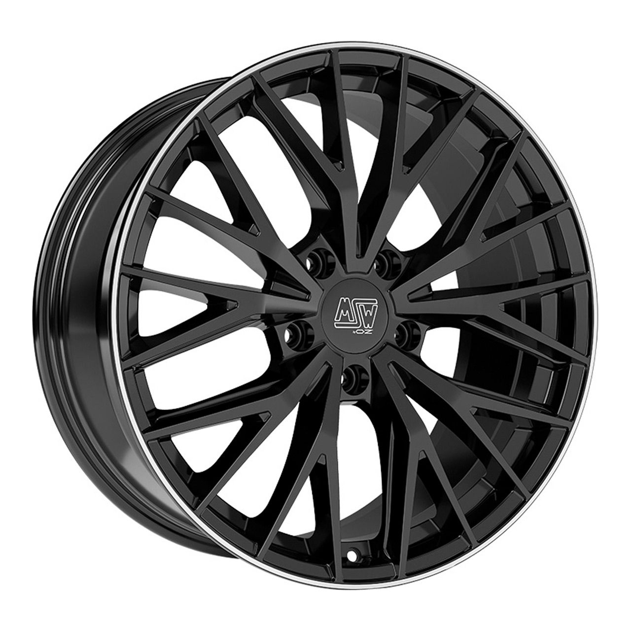 MSW (OZ) MSW 44 gloss black polished lip 9.0Jx20 5x112 ET28