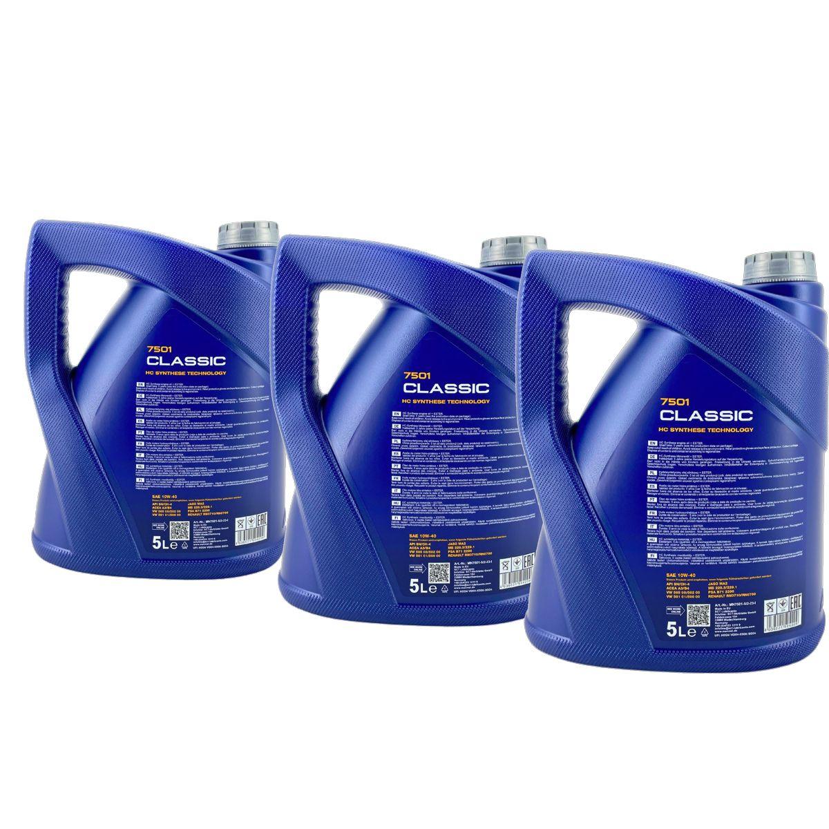 Mannol Classic 10W-40 3x5 Liter