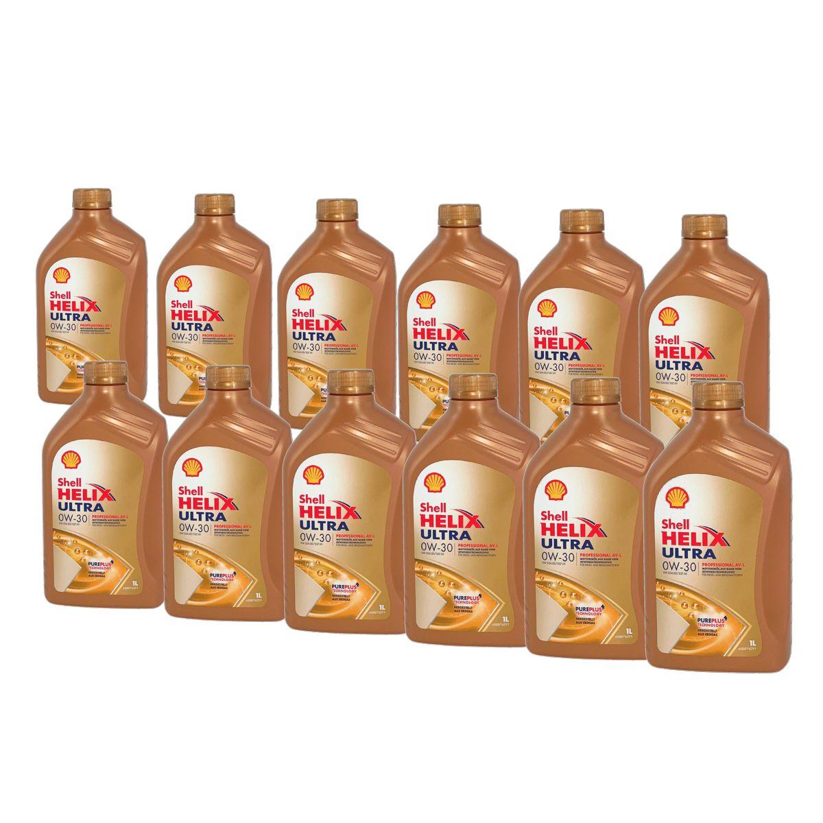 Shell Helix Ultra Professional AV-L 0W-30 12x1 Liter