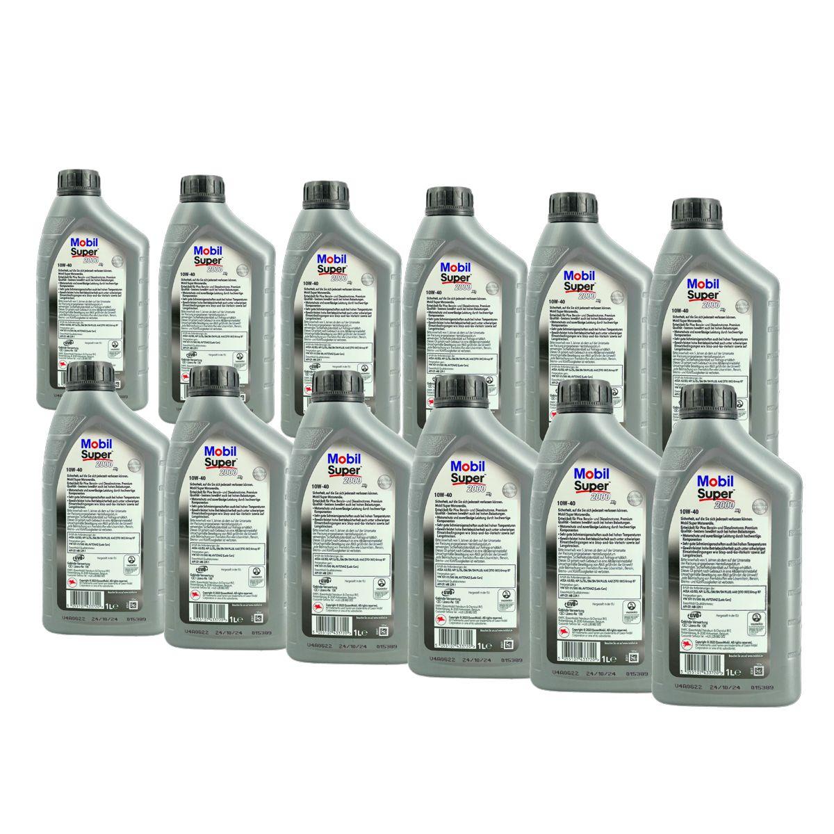 Mobil Super 2000 X1 10W-40 12x1 Liter