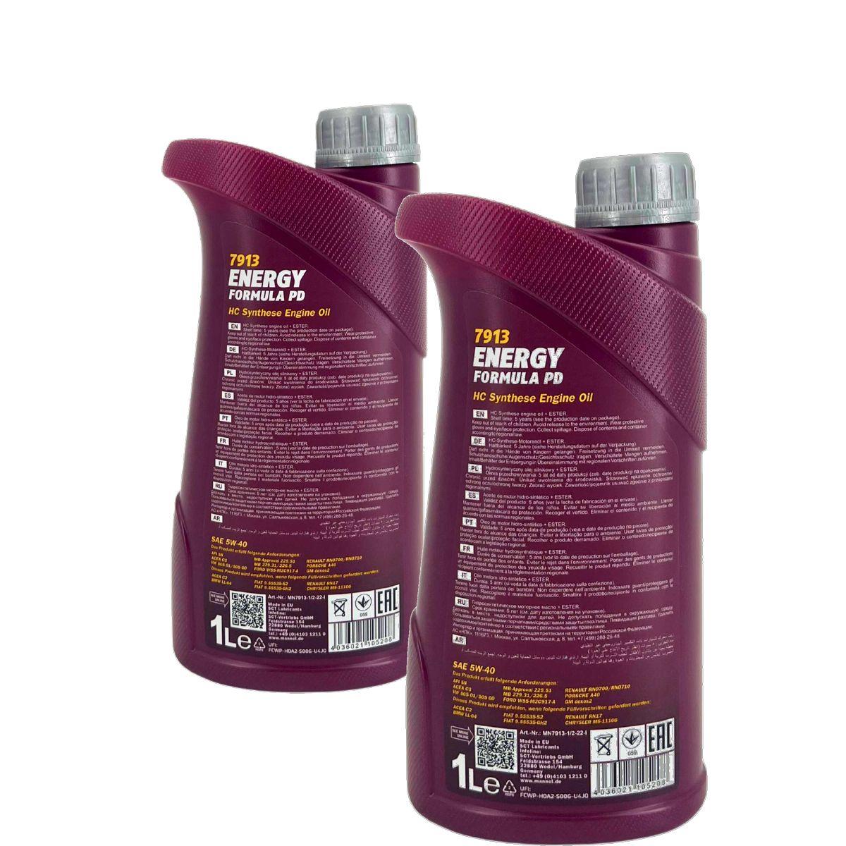 Mannol Energy Formula PD 5W-40 2x1 Liter
