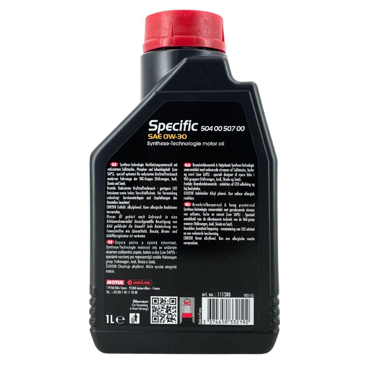 Motul Specific 504 00 - 507 00 0W-30 1 Liter