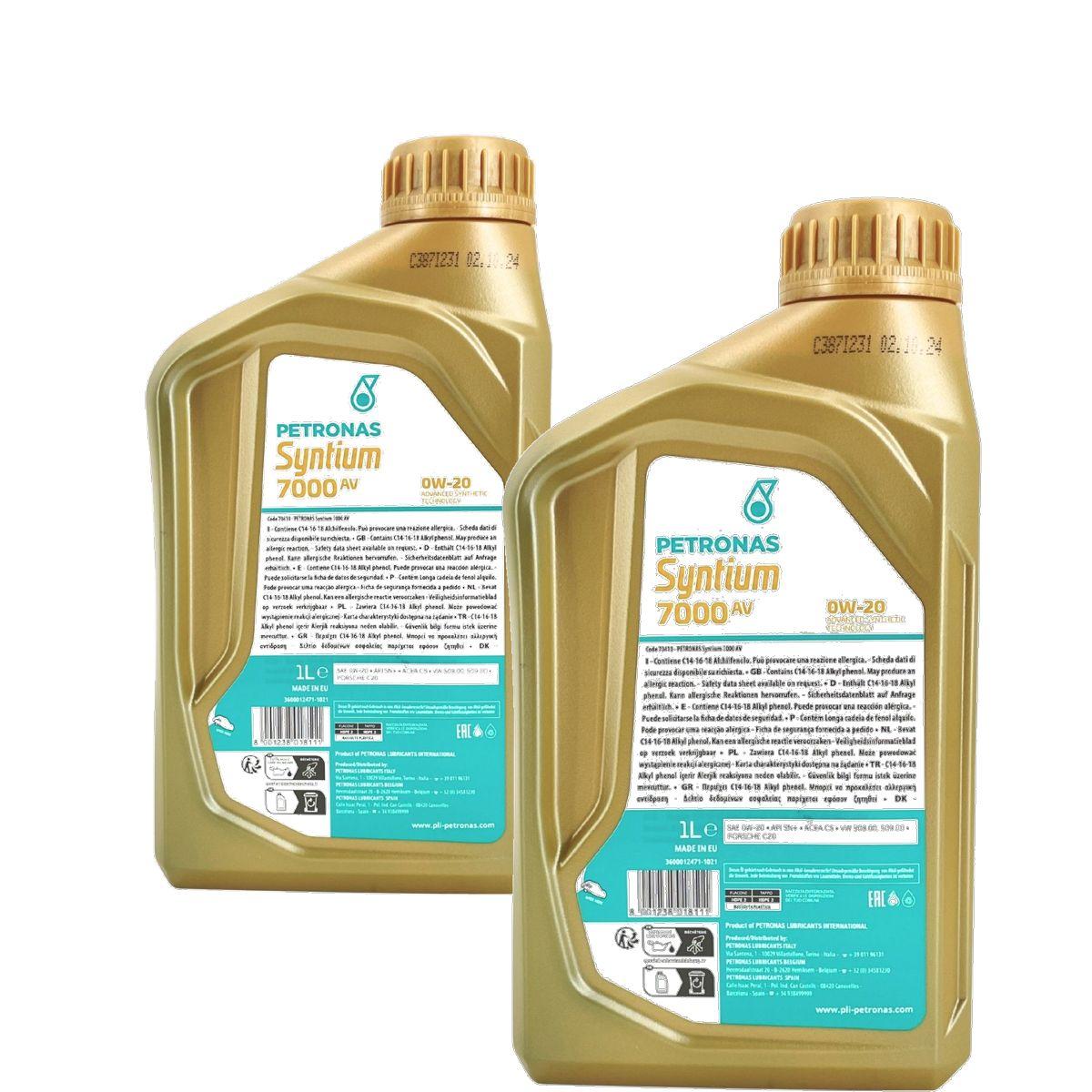 Petronas Syntium 7000 AV 0W-20 2x1 Liter