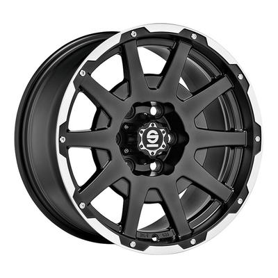 SPARCO DAKAR matt black lip polished + revits 8.5Jx17 6x120 ET0