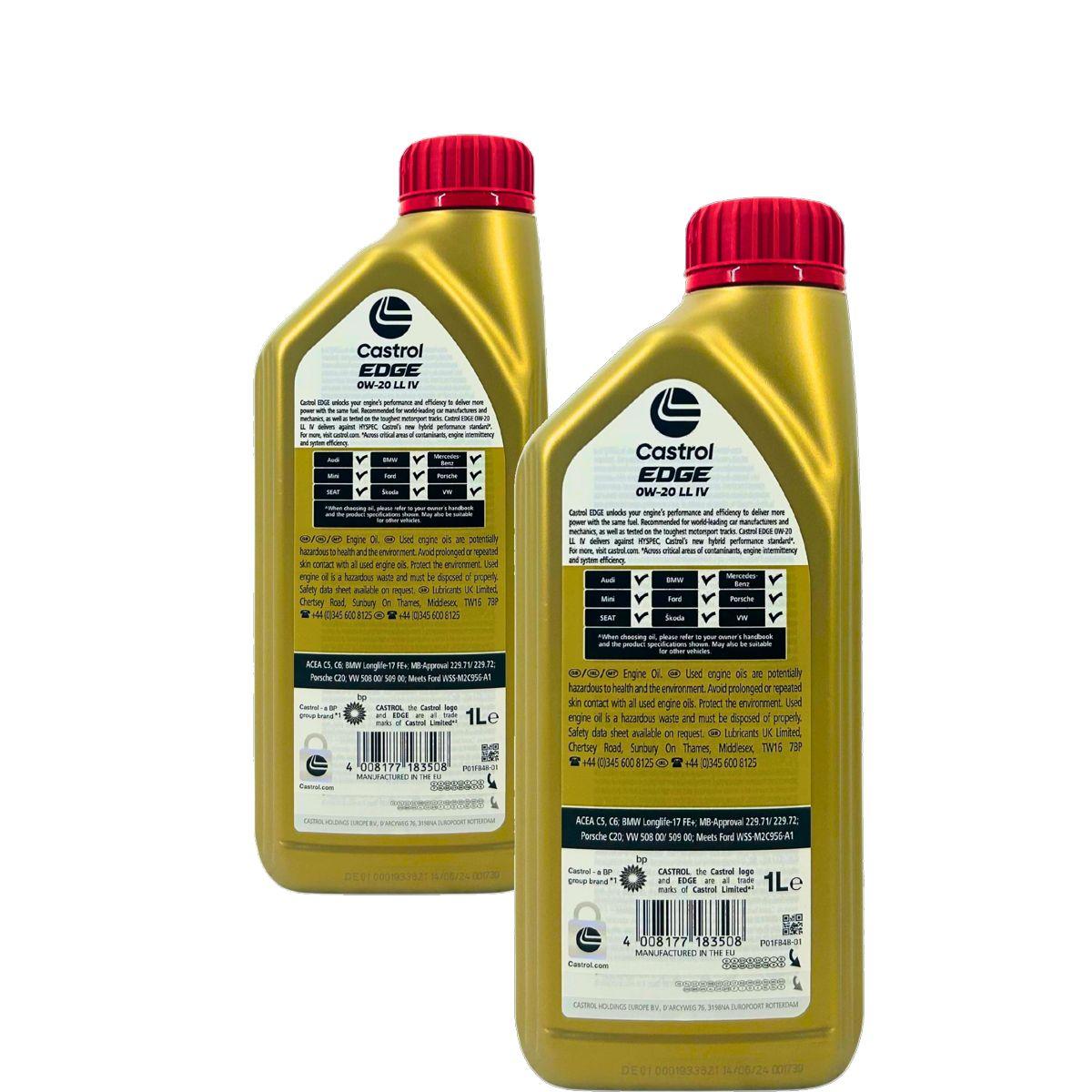 Castrol Edge 0W-20 LL IV 2x1 Liter