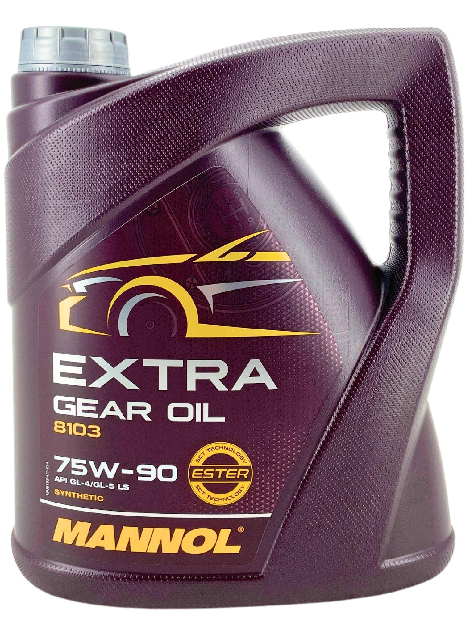 Mannol Extra Gear Oil Getriebeöl 75W-90 GL-4/GL-5 LS 4 Liter