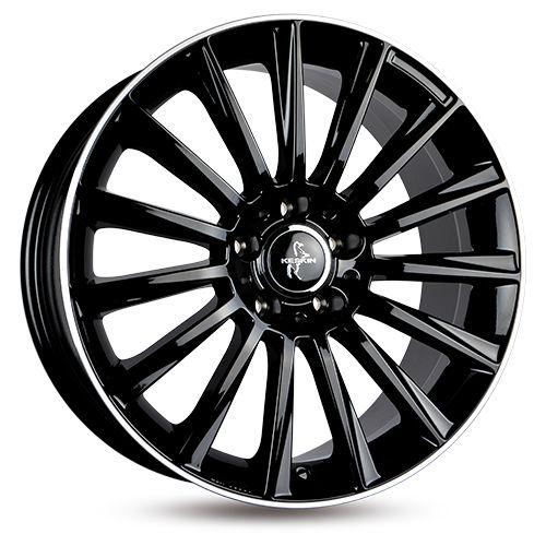 KESKIN WHEELS KT18 TURBO black lip polish 7.0Jx17 5x108 ET48