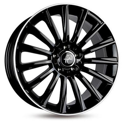 KESKIN WHEELS KT18 TURBO black lip polish 8.5Jx19 5x112 ET45