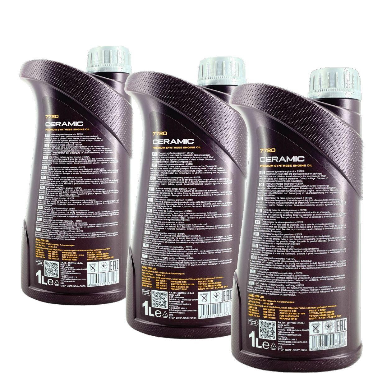 Mannol Ceramic 5W-30 3x1 Liter