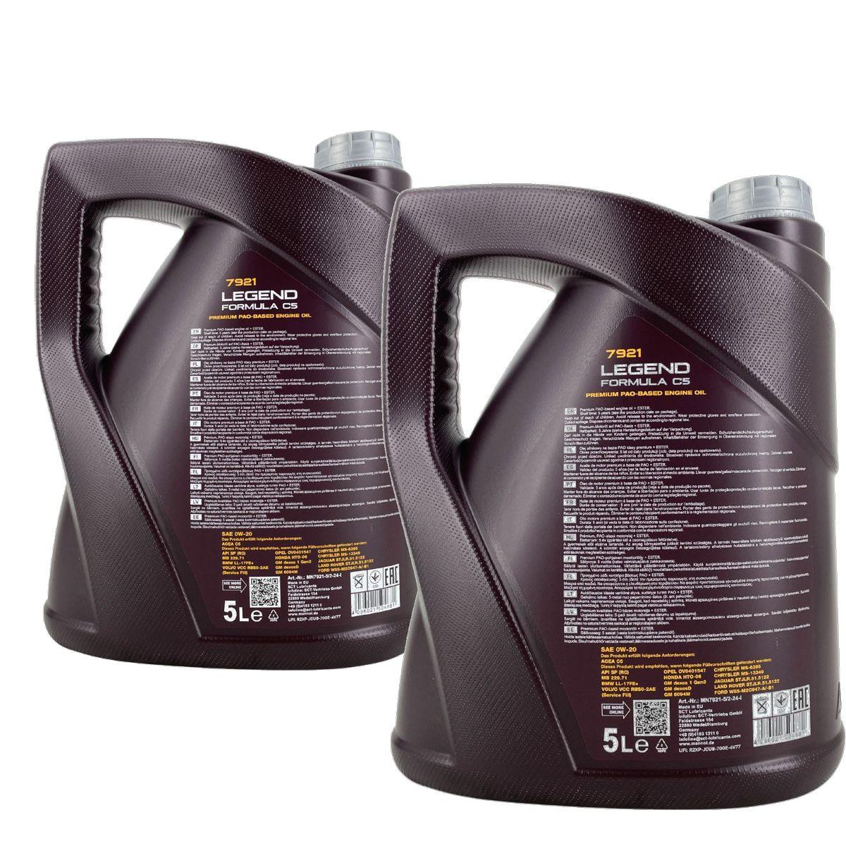 Mannol Legend Formula C5 0W-20 2x5 Liter