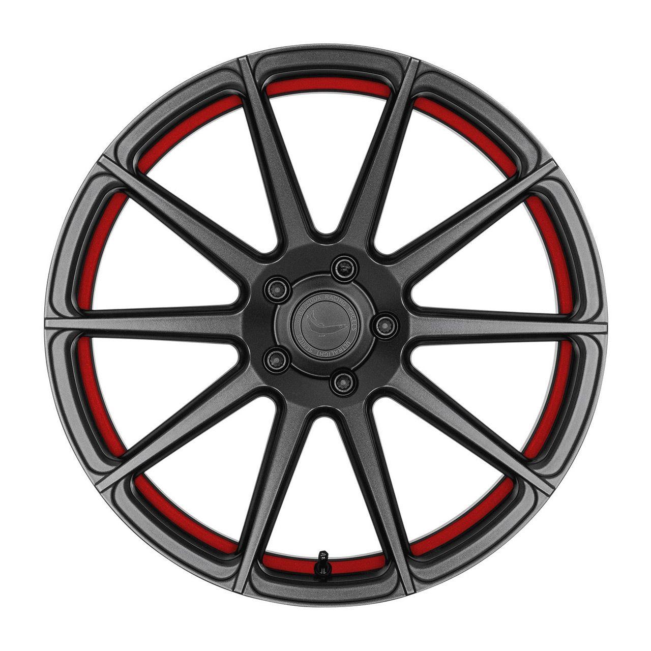 BARRACUDA PROJECT 2.0 Mattgunmetal/ undercut Color Trim rot 10.5Jx20 5x120 ET40