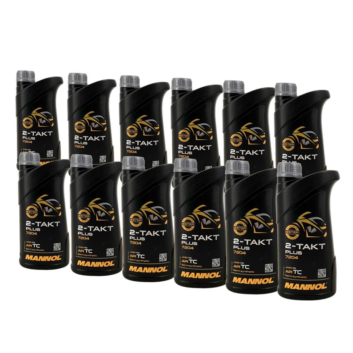 Mannol 2-Takt Plus 12x1 Liter