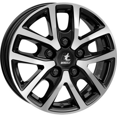 ITWHEELS MIRA VAN shiny black polished front 6.5Jx16 5x114.3 ET48