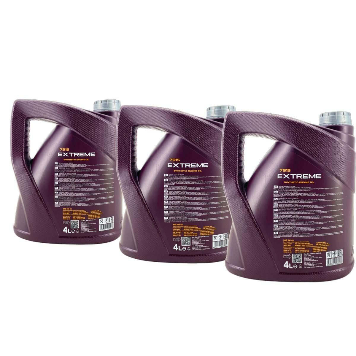 Mannol Extreme 5W-40 3x4 Liter