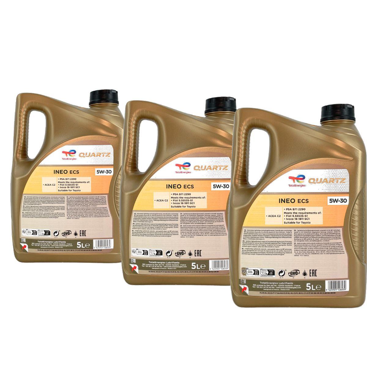 Total Quartz Ineo ECS 5W-30 3x5 Liter