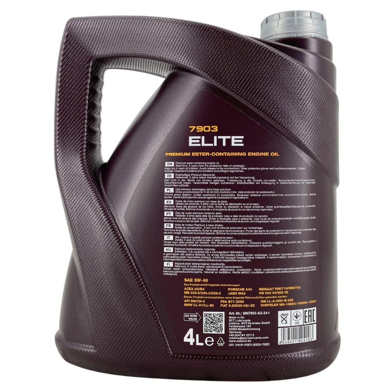 Mannol Elite 5W-40 4 Liter
