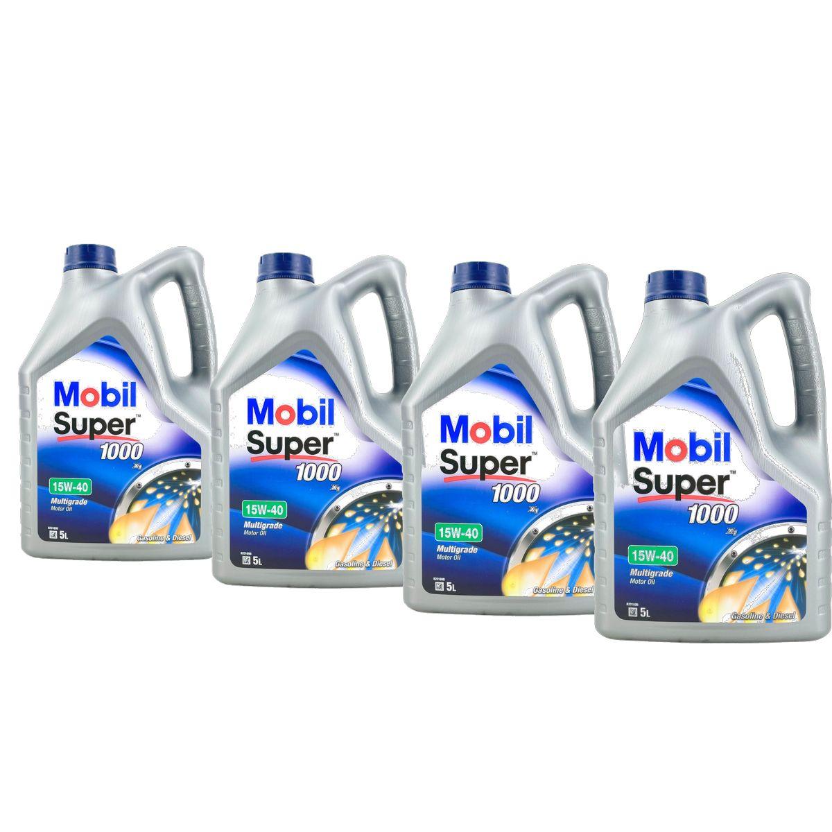 Mobil Super 1000 X1 15W-40 4x5 Liter
