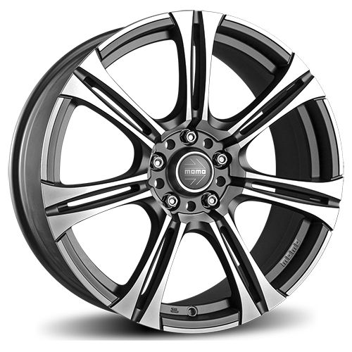 MOMO WHEELS NEXT EVO anthracite matt polish 7.0Jx17 5x100 ET35