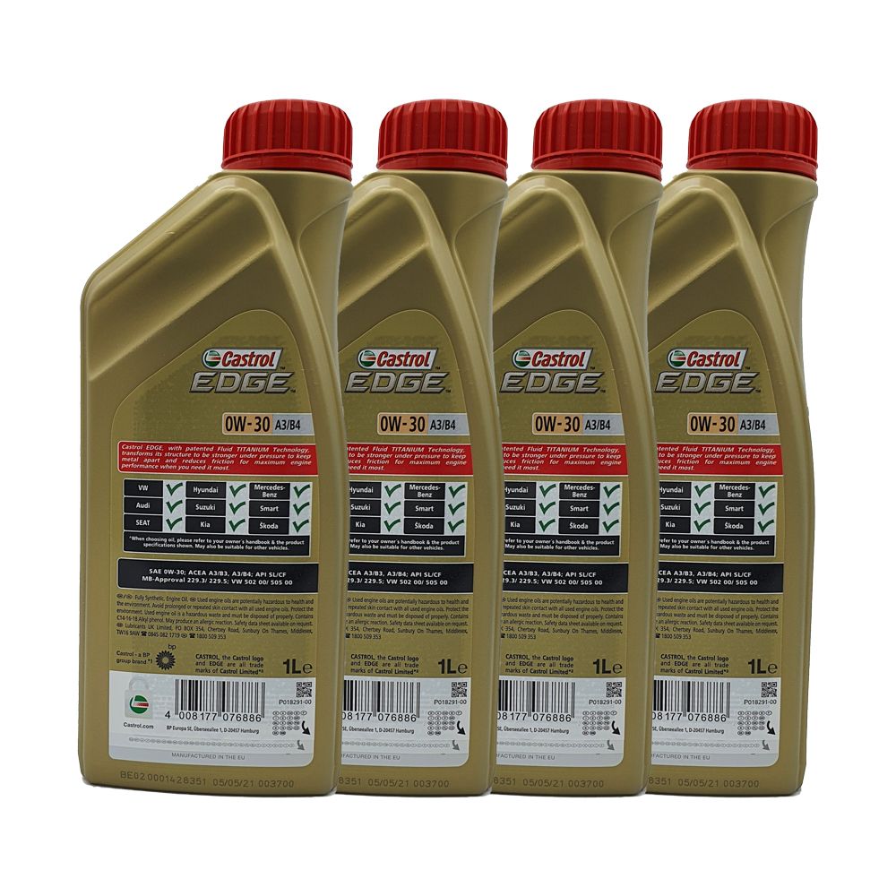 Castrol Edge Fluid Titanium 0W-30 A3/B4 4x1 Liter | G22524340