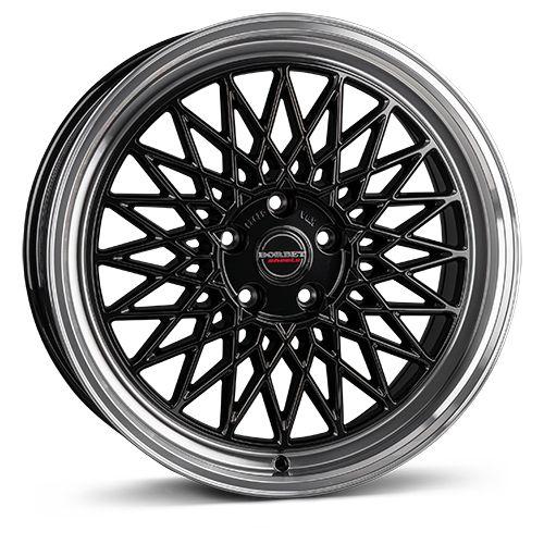 BORBET DESIGN B black rim polished 8.0Jx18 5x114.3 ET40