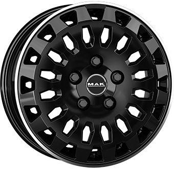 MAK OVERLAND gloss black mirror ring 6.5Jx16 5x130 ET55