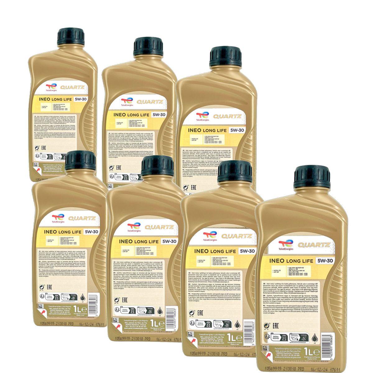 Total Quartz Ineo Longlife 5W-30 7x1 Liter