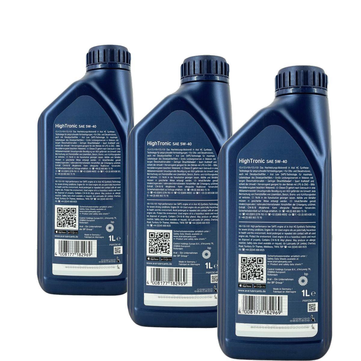 Aral HighTronic 5W-40 3x1 Liter