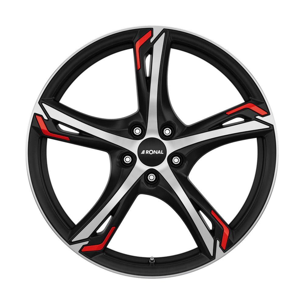 RONAL RONAL R62 RED jetblack-matt-frontkopiert 7.5Jx17 5x100 ET42