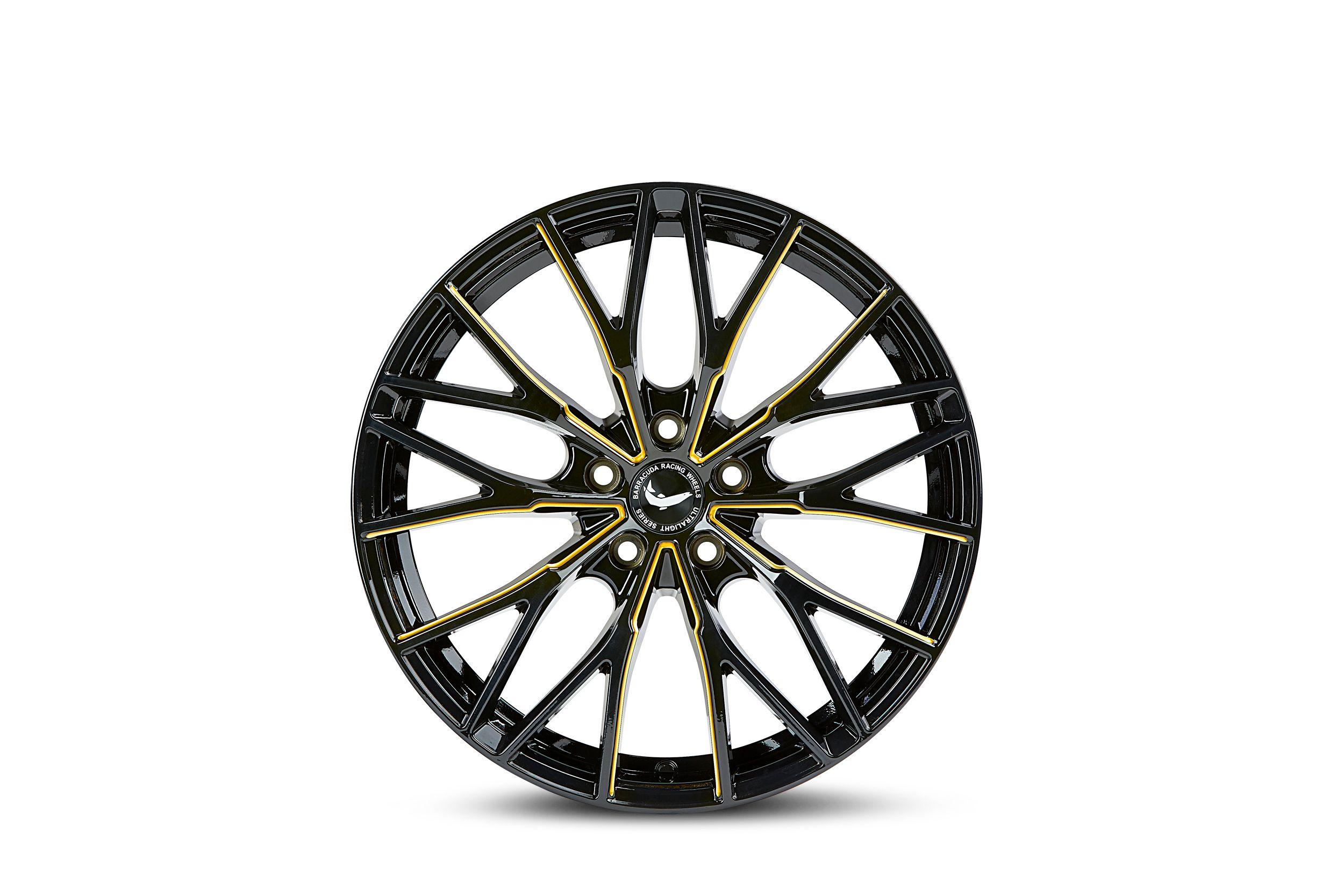 BARRACUDA PROJECT 3.0 black gloss flashgold 10.0Jx20 5x112 ET18