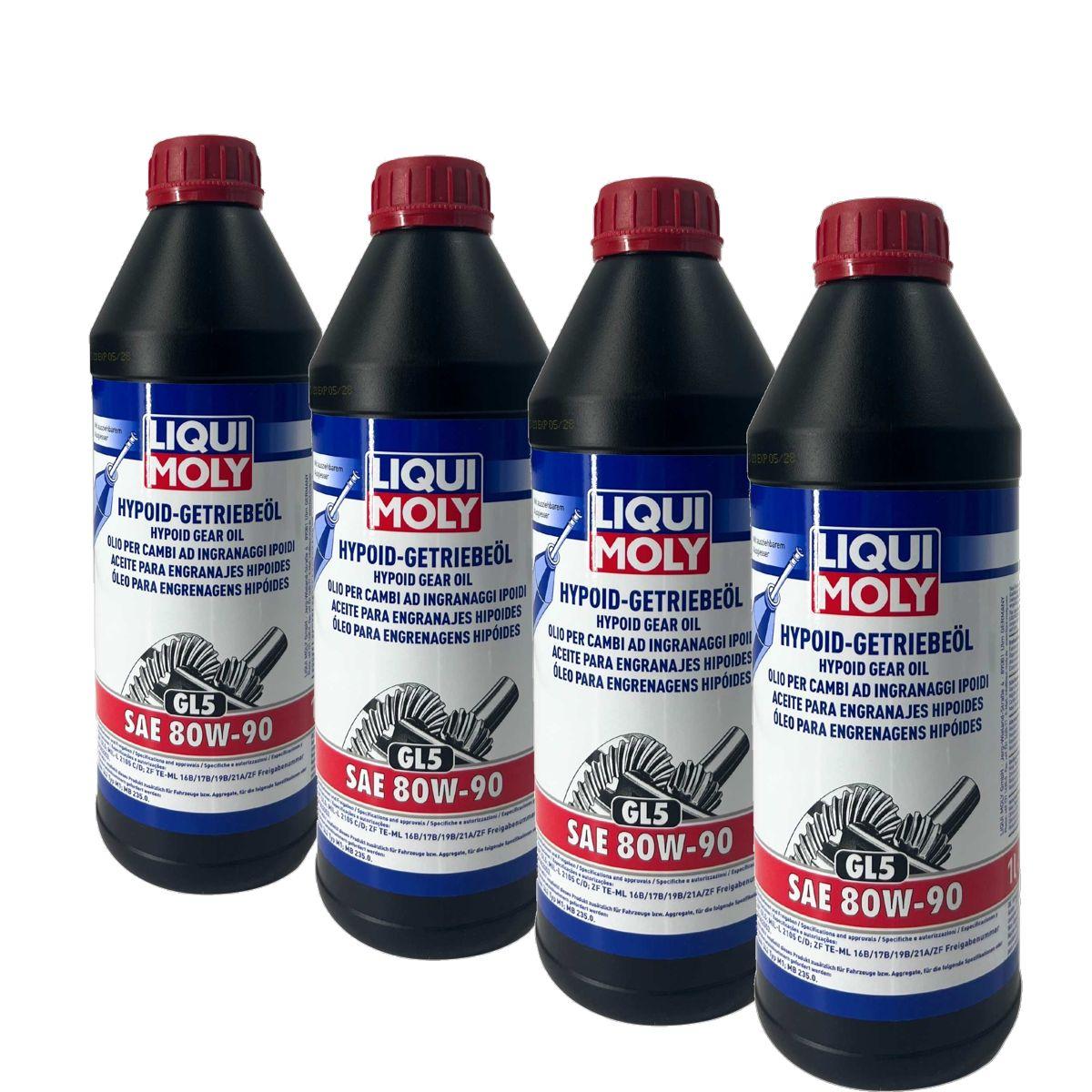 Liqui Moly Hypoid-Getriebeöl (GL5) SAE 80W-90 4x1 Liter
