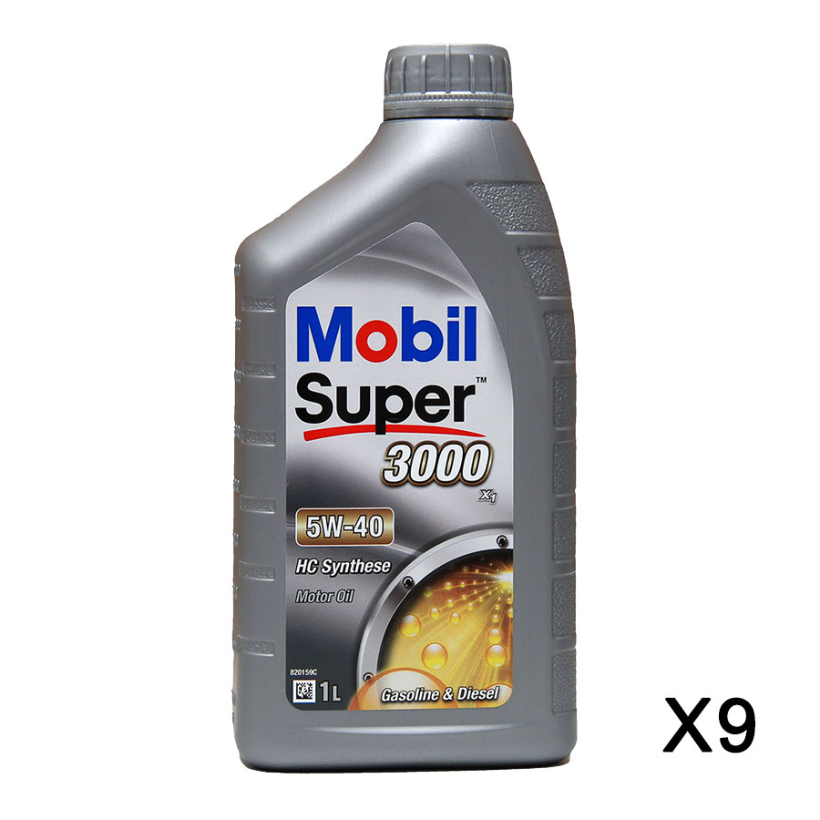 Mobil Super 3000 X1 5W-40 9x1 Liter