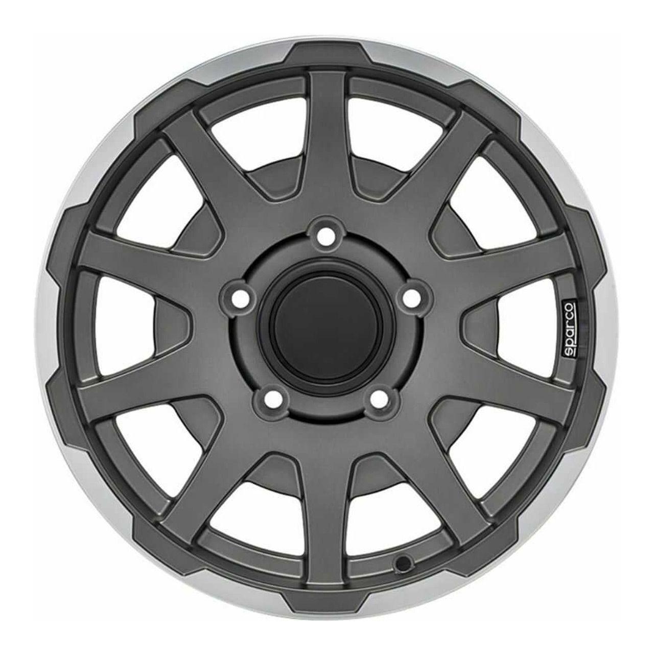 SPARCO DAKAR JIMNY matt dark grey lip polished 5.5Jx16 5x139.7 ET5