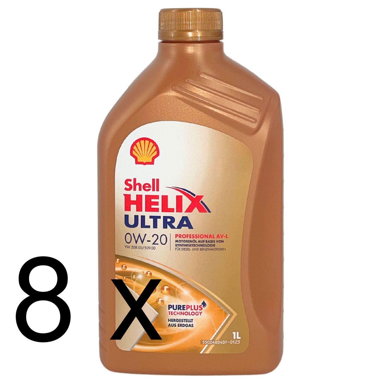 Shell Helix Ultra Professional AV-L 0W-20 8x1 Liter