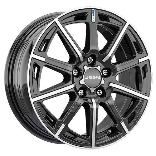 RONAL RONAL R60 BLUE jetblack-frontkopiert 6.5Jx16 5x100 ET40