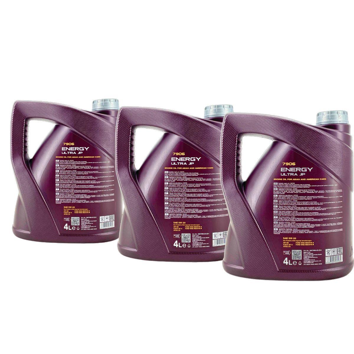 Mannol Energy Ultra JP 5W-20 3x4 Liter