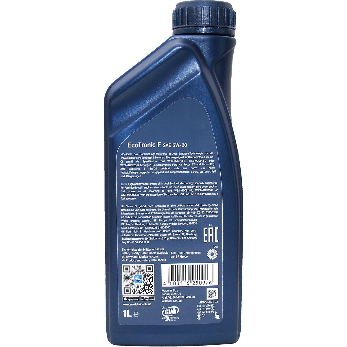 Aral EcoTronic F 5W-20 3x1 Liter