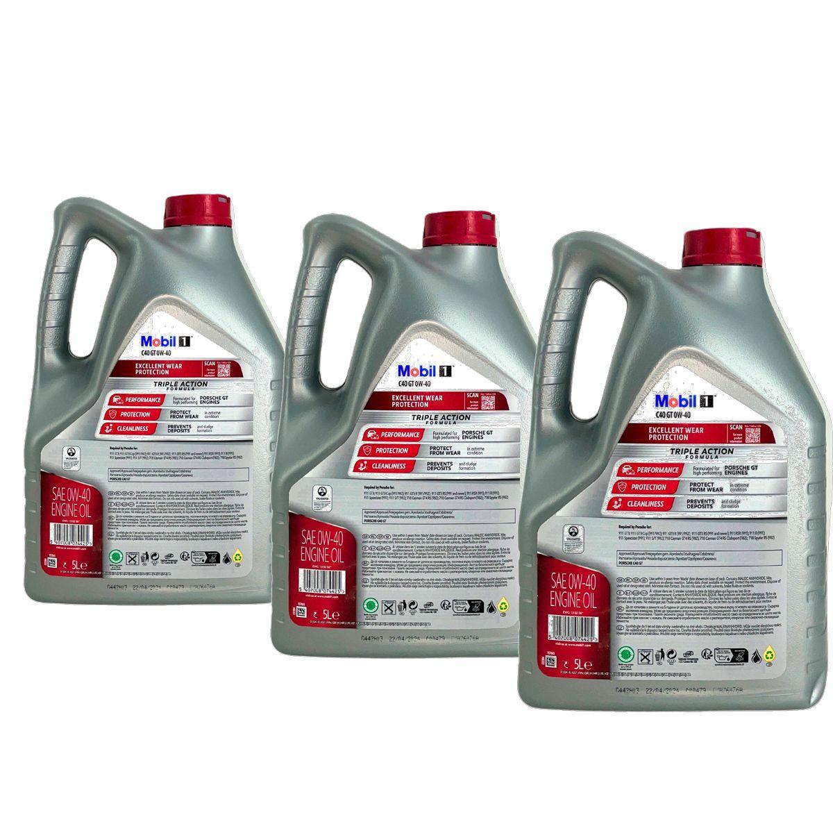 Mobil 1 C40 GT 0W-40 3x5 Liter