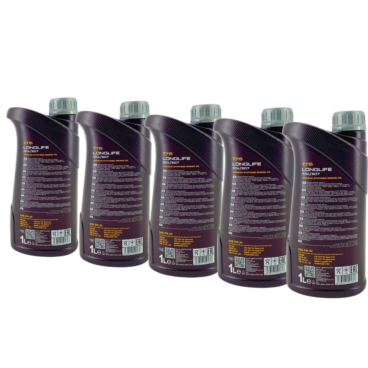 Mannol Longlife 504/507 5W-30 5x1 Liter