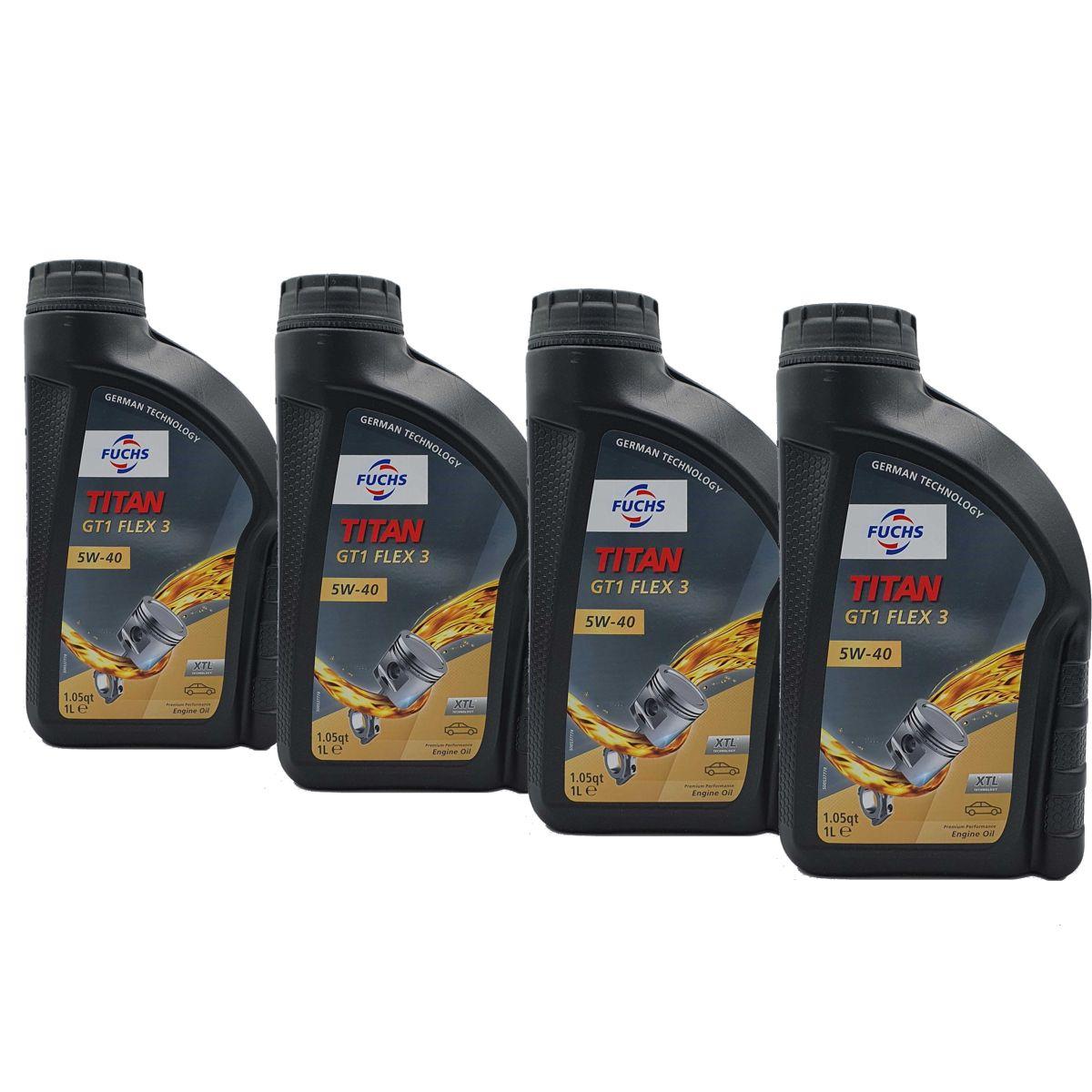 Fuchs Titan GT1 Flex 3 5W-40 4x1 Liter