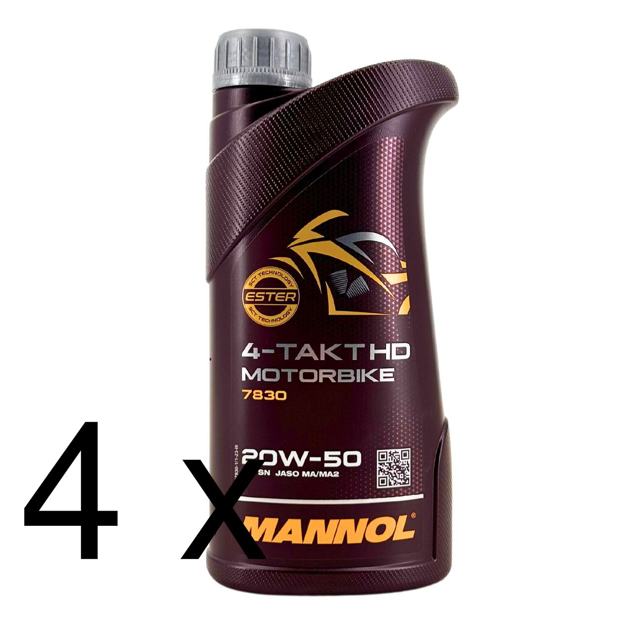 Mannol 4-Takt Motorbike HD 20W-50 4x1 Liter