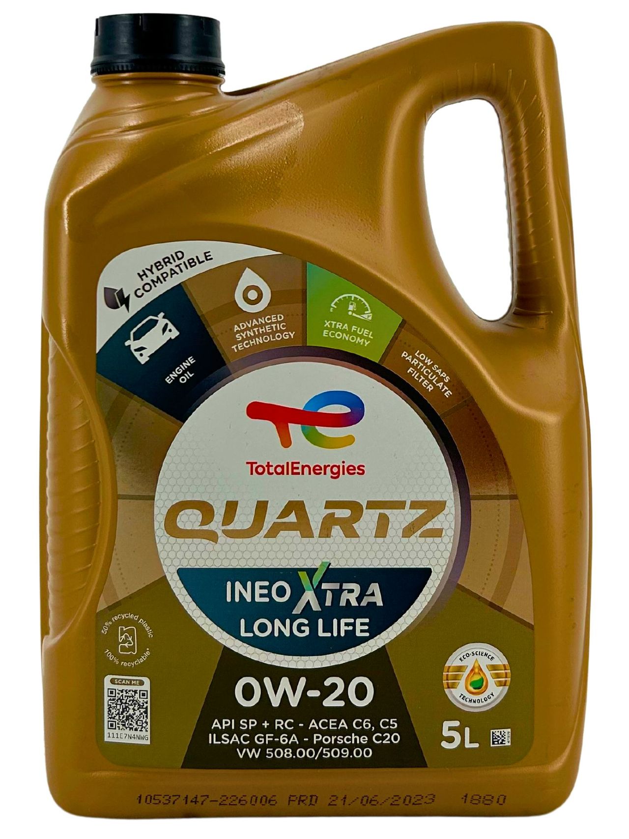 Total Quartz Ineo Xtra Longlife 0W-20 5 Liter